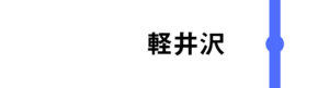 軽井沢はすべてのかがやきが通過します。